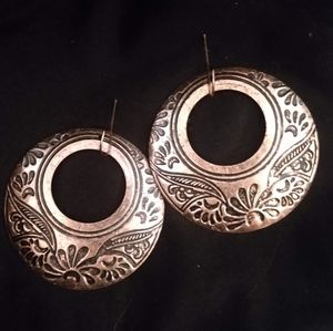 Copper Boho Chic Vintage Earrings
